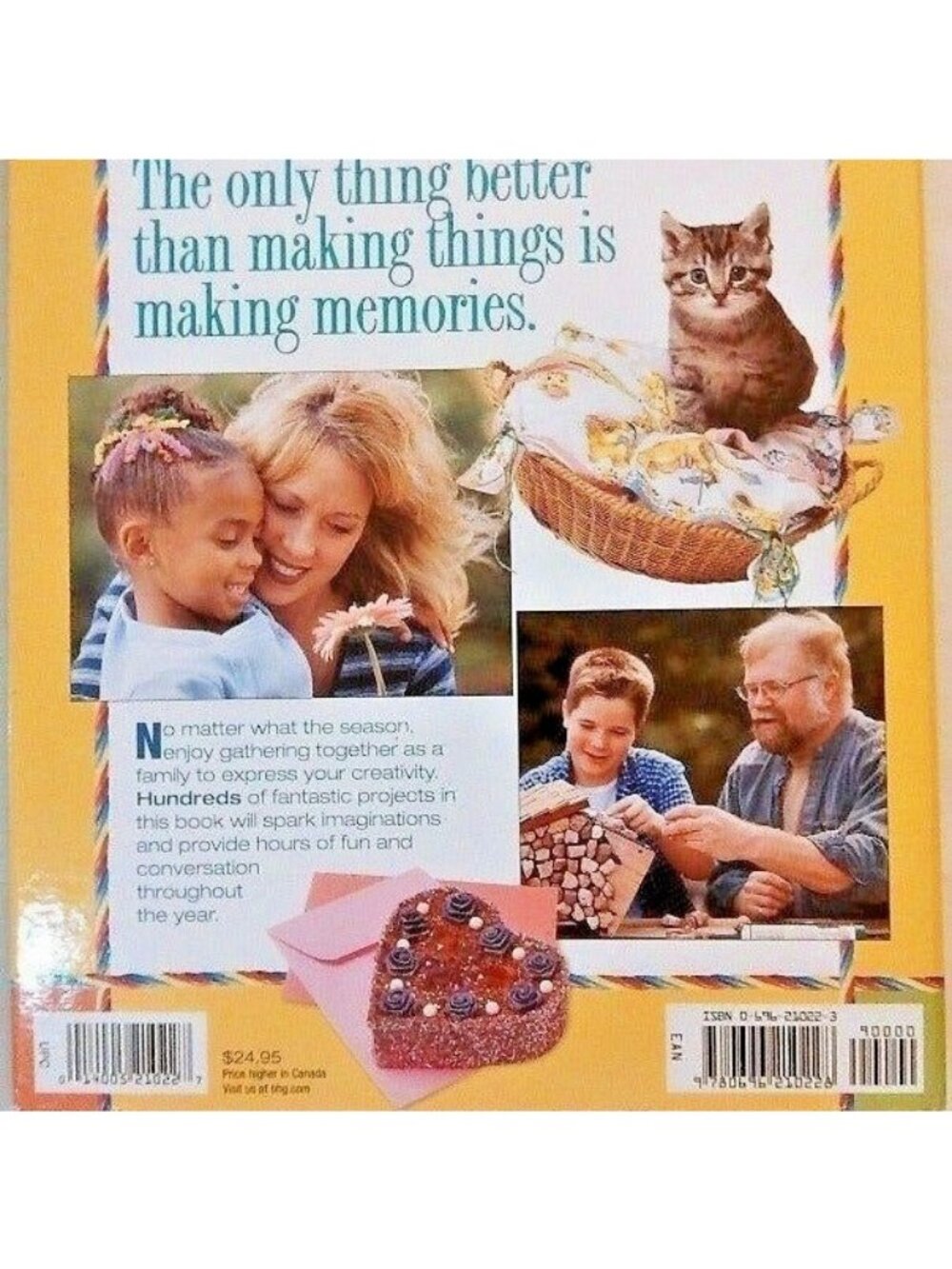 Vintage Better Homes & Garden 501 Fun-to-Make Family Fun Crafts (HC) Binder Book - Picture 4 of 4